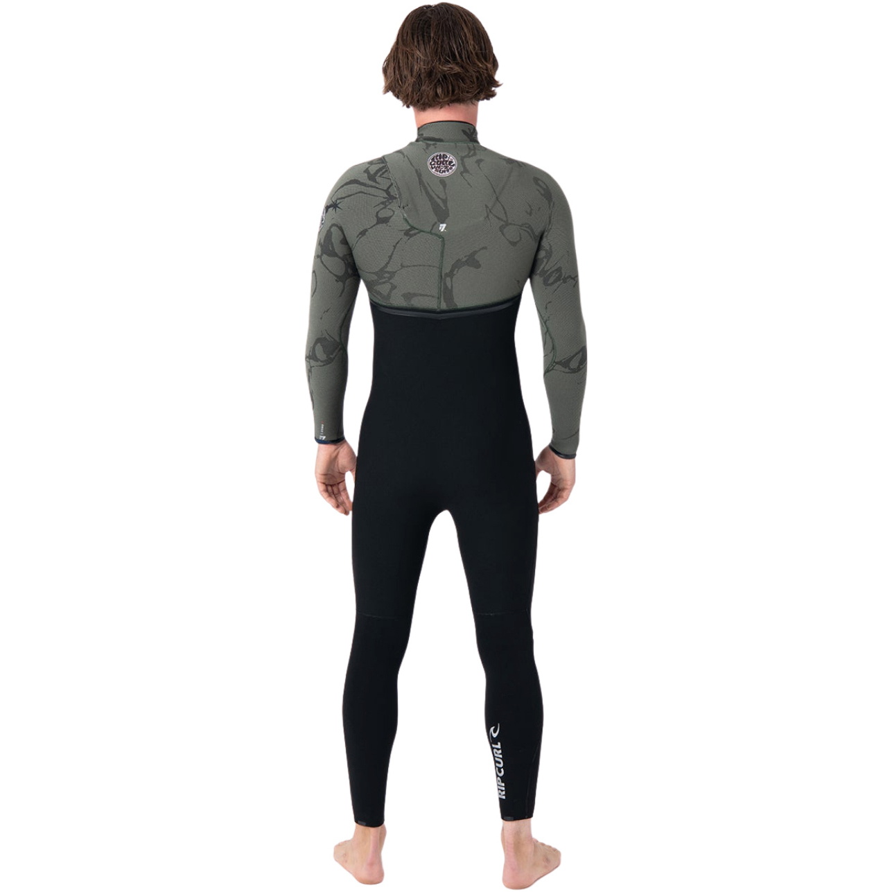 2026 Rip Curl Mens E-Bomb 3/2mm Zip Free Wetsuit 17OMFS - Deep Cactus